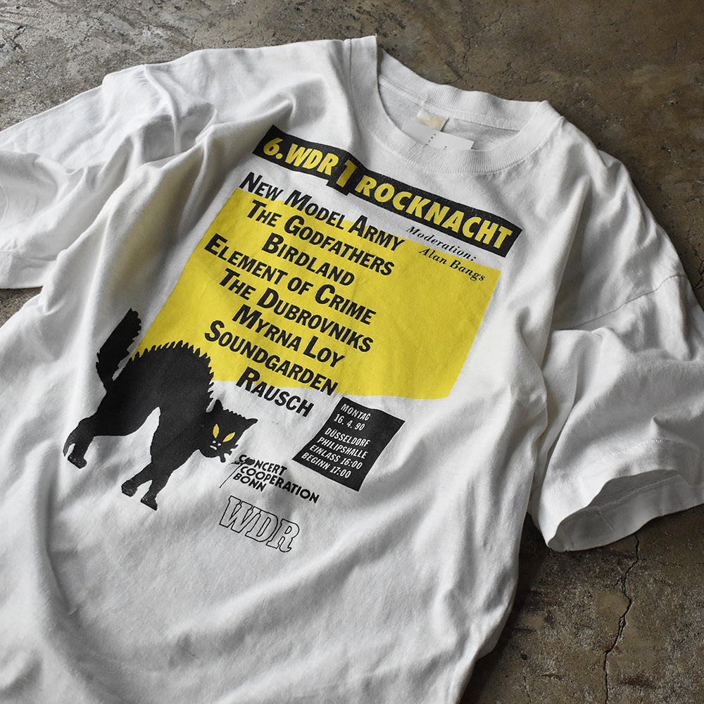 90's "6. WDR 1 Rocklife Rocknacht 1990" フェス ロック Tシャツ 220831H