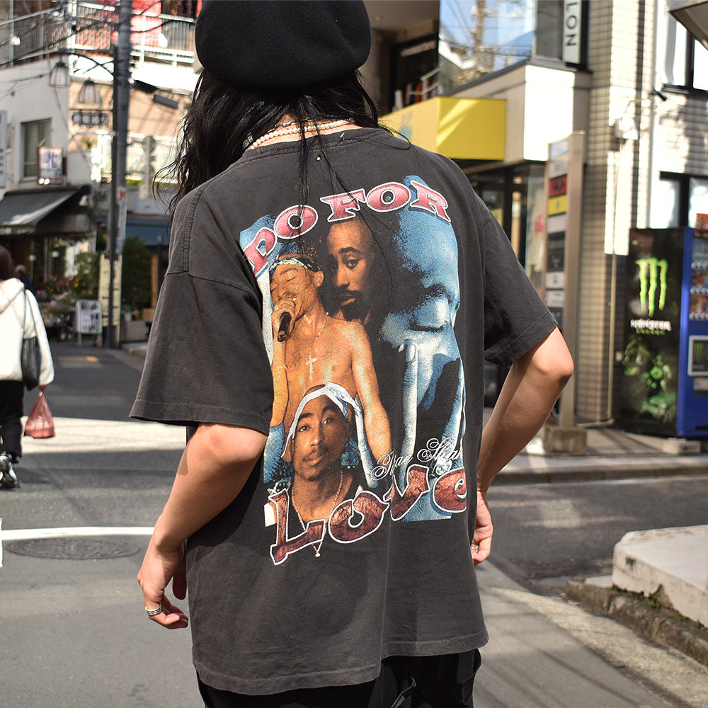 90's 2PAC/Tupac Shakur "DO FOR LOVE" 追悼 Rap Tee 220401