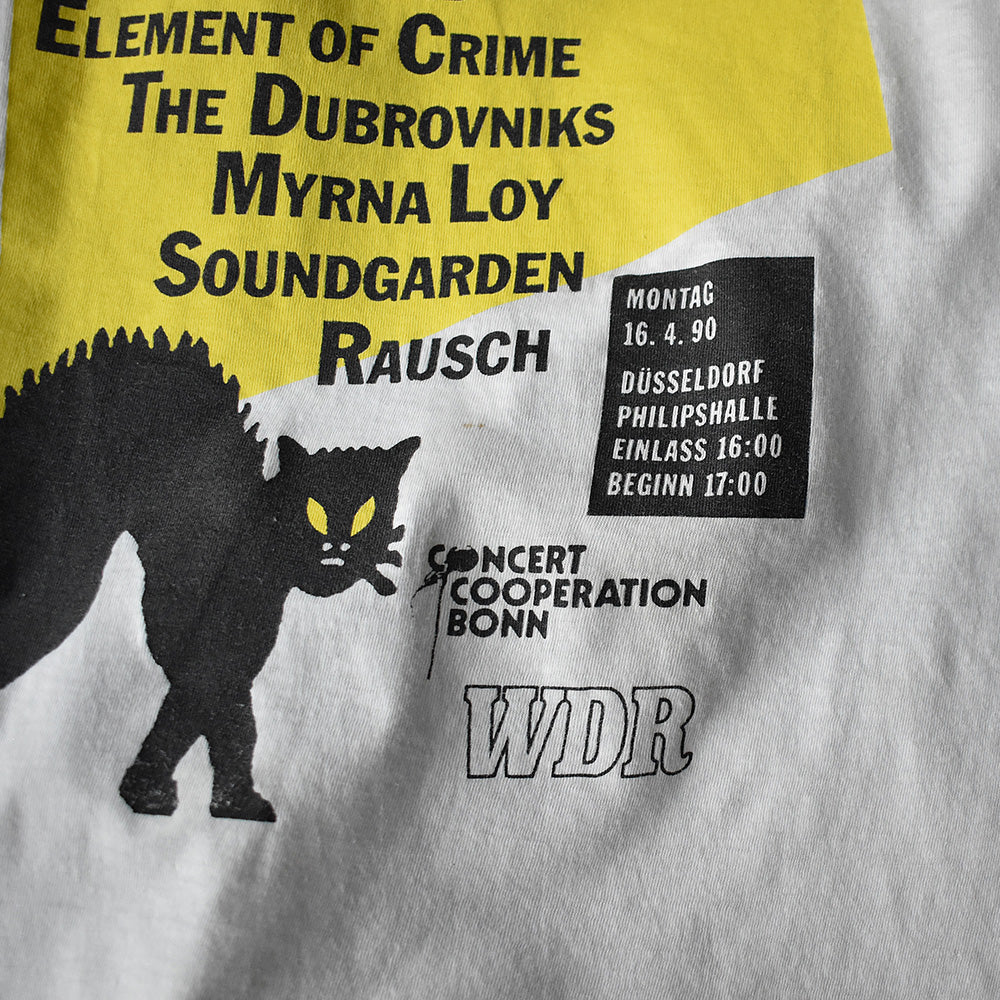 90's "6. WDR 1 Rocklife Rocknacht 1990" フェス ロック Tシャツ 220831H