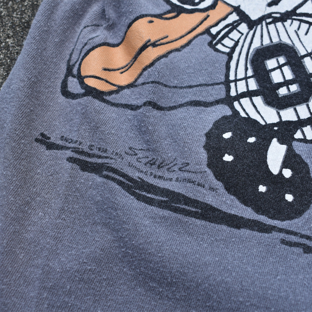 90's “MLB Chicago White Sox / Peanuts (SNOOPY)” 海外アニメ キャラ ベースボールシャツ USA製 220912H