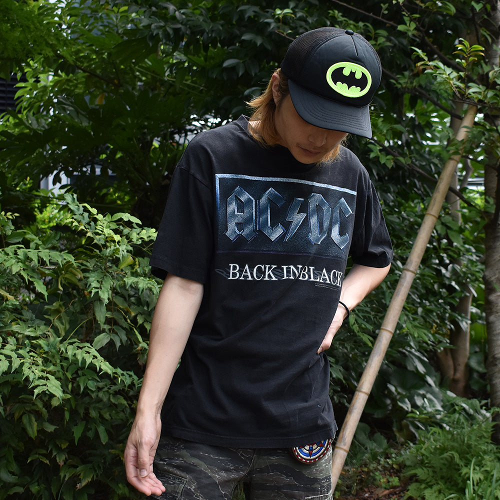 Y2K AC/DC "Back in Black" Tシャツ 220928H