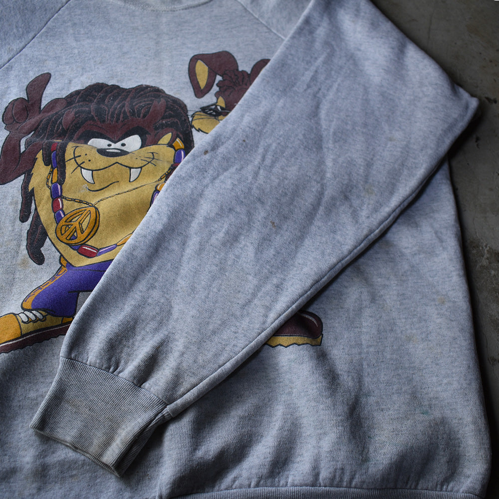 90’s Looney Tunes タズ&バッグバニー キャラクター スウェット 221014