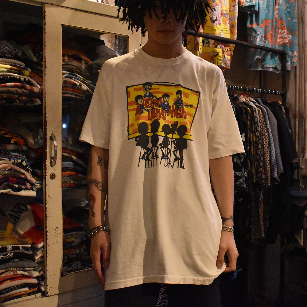 90's The Beatles/ビートルズ "A Hard Day's Night" Tee 220721H