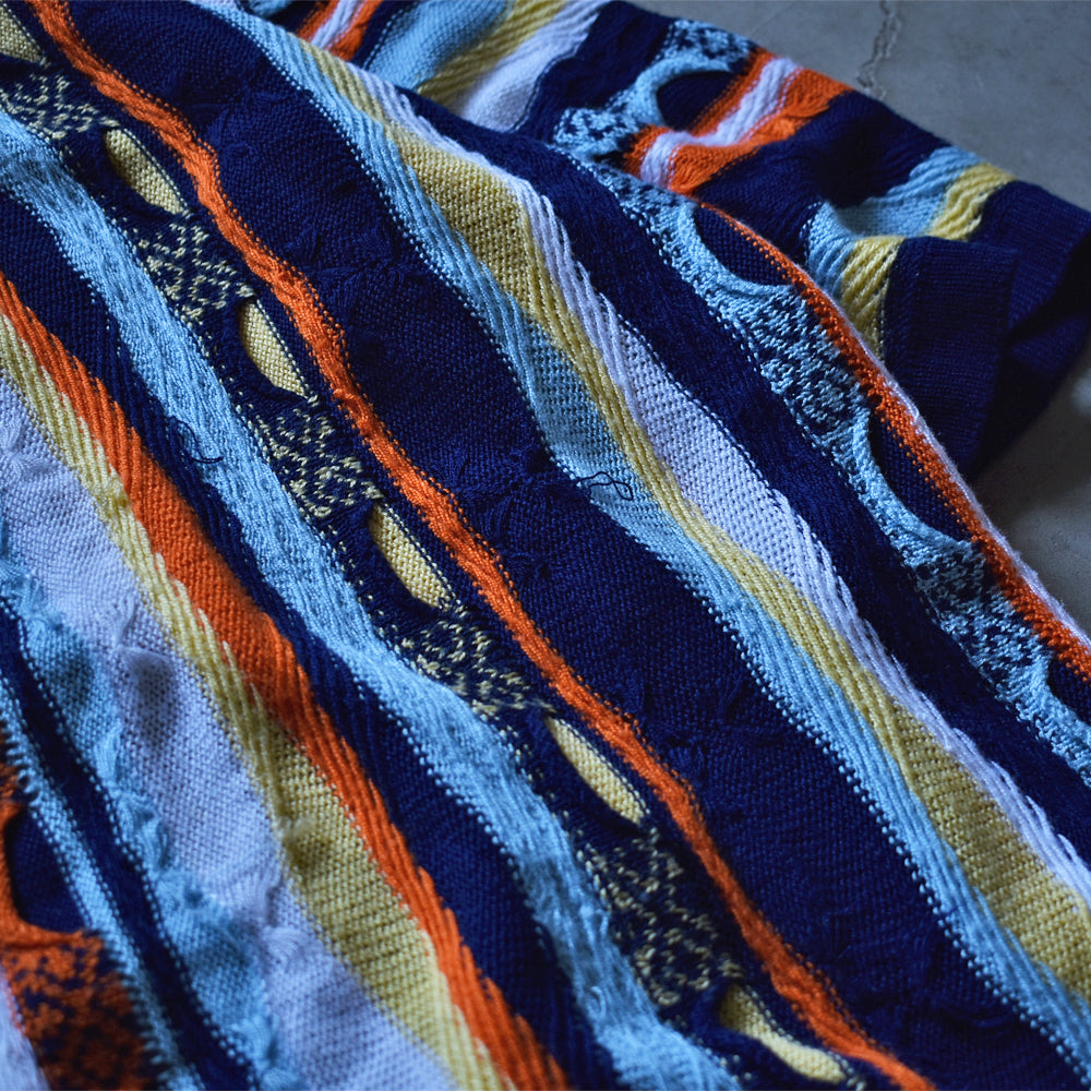 90's COOGI 3D立体編み ニット ショートスリーブセーター 221125