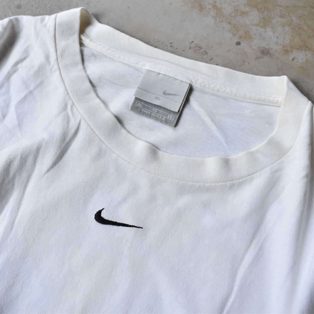 Y2K NIKE/ナイキ center swoosh logo! L/S Tee USA製 220709H