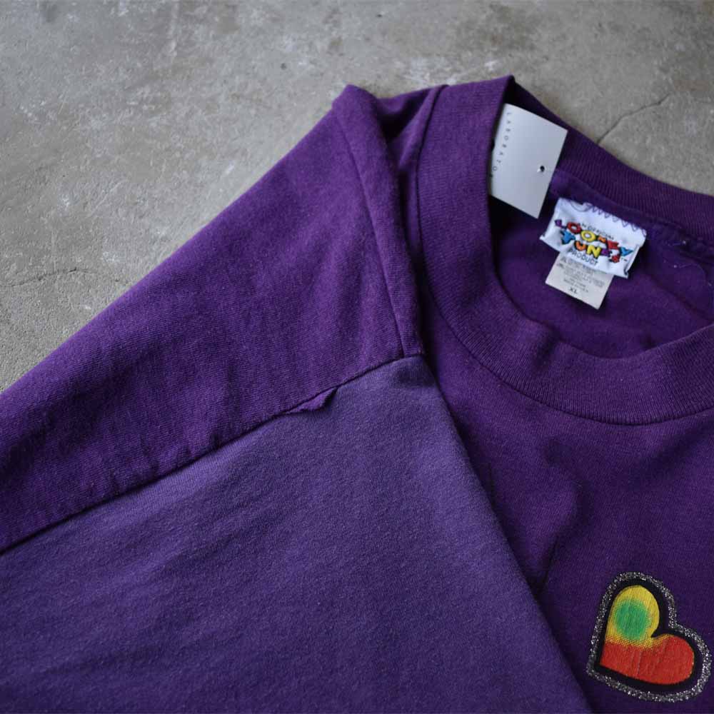90's Looney Tunes/ルーニー・テューンズ ラメプリント!”SPOIL ME” Tee USA製 220829