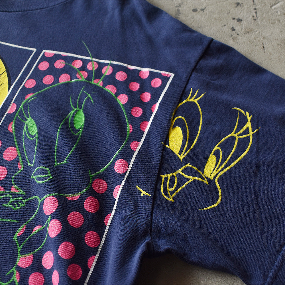 90's Looney Tunes/ルーニー・テューンズ “WHATEVER” AOP Tee USA製 220701