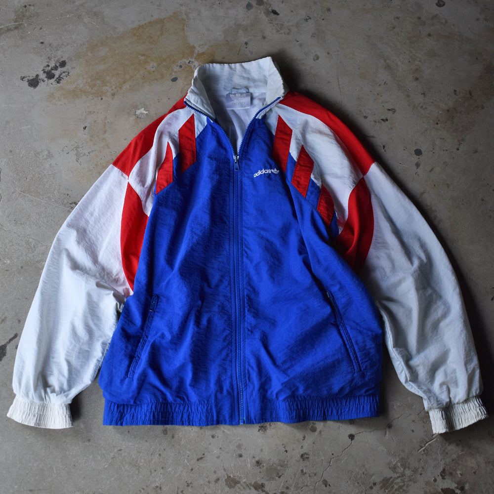 90's adidas トリコロール! ナイロンジャケット France製 221123