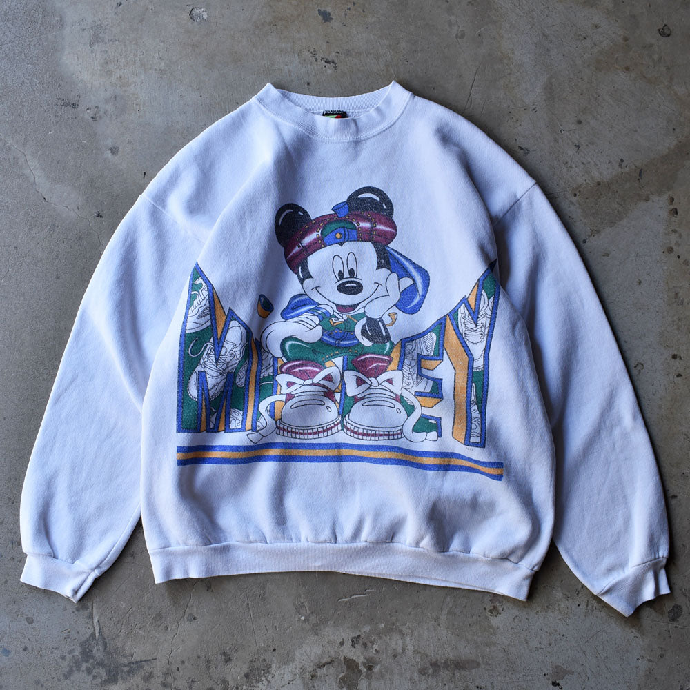 90's Disney/ディズニー “Mickey” スウェット USA製 230410