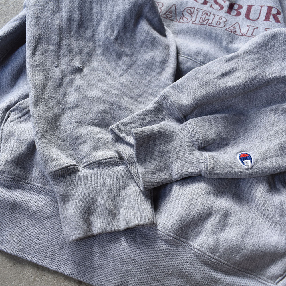 Y2K Champion/チャンピオン “AUGSBUR BASEBALL” 3段プリント RWパーカー 221211