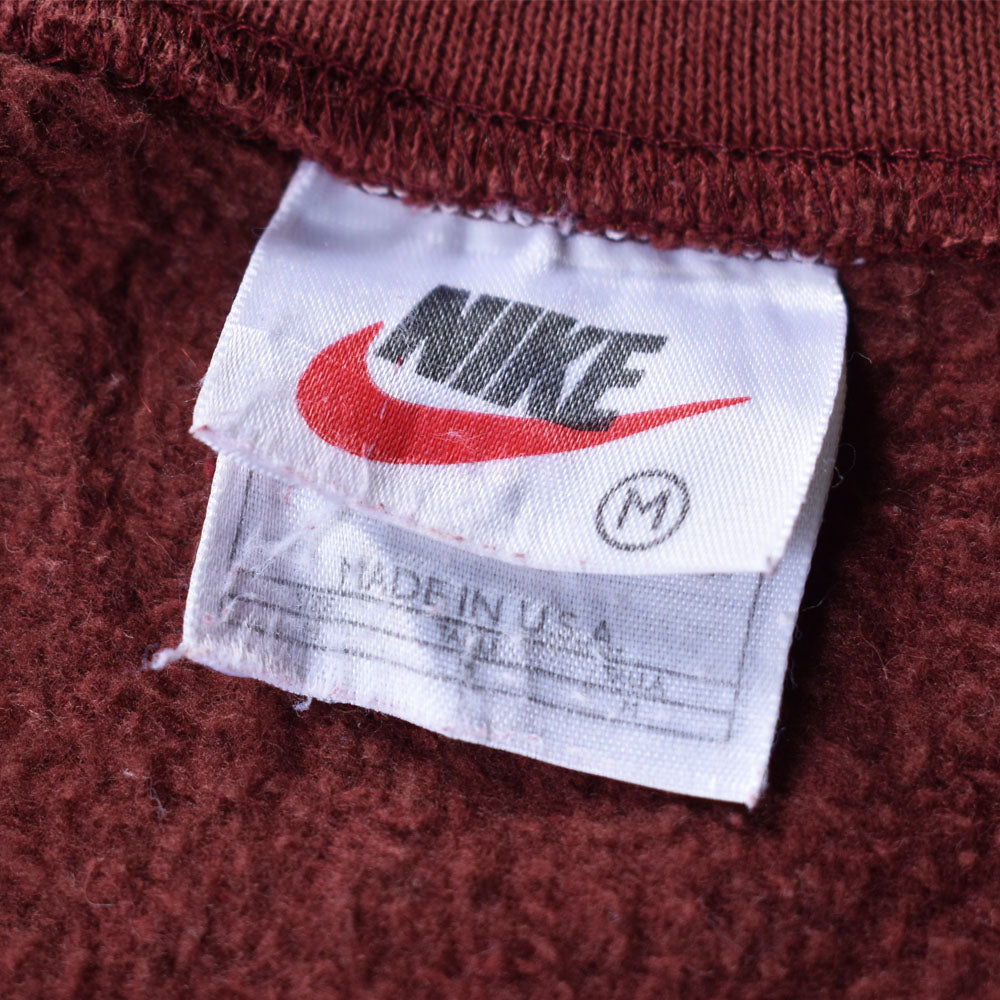 90's NIKE/ナイキ swoosh logo RED スウェット USA製 230404
