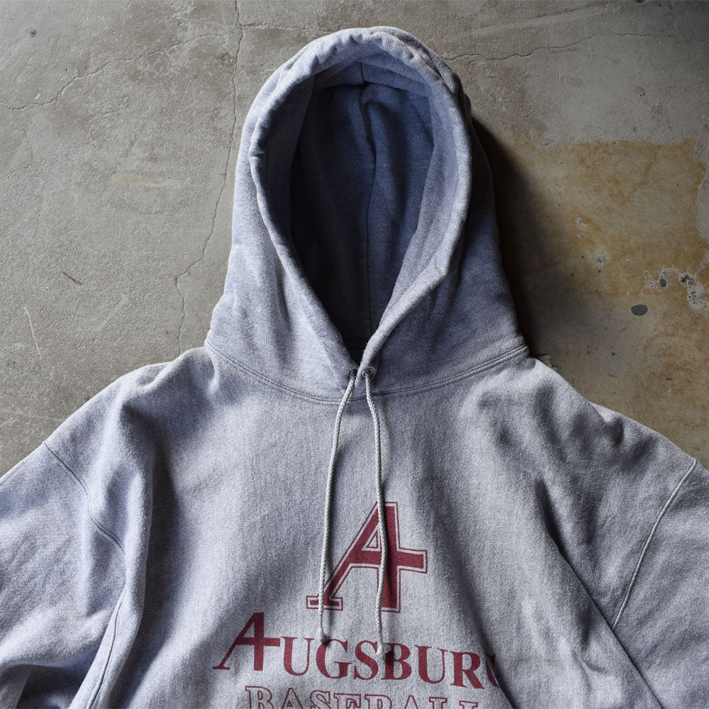 Y2K Champion/チャンピオン “AUGSBUR BASEBALL” 3段プリント RWパーカー 221211