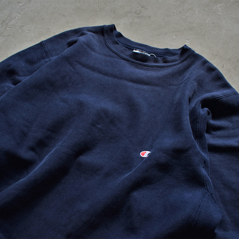 80’s Champion NVY 目つき RWスウェット USA製 221127