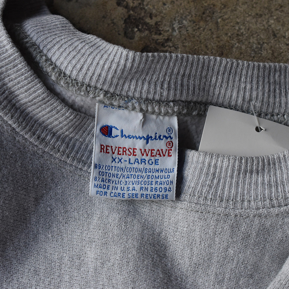 90's Champion "MIDLAND VOLLEYBALL" 2段プリント RWスウェット USA製 221002H