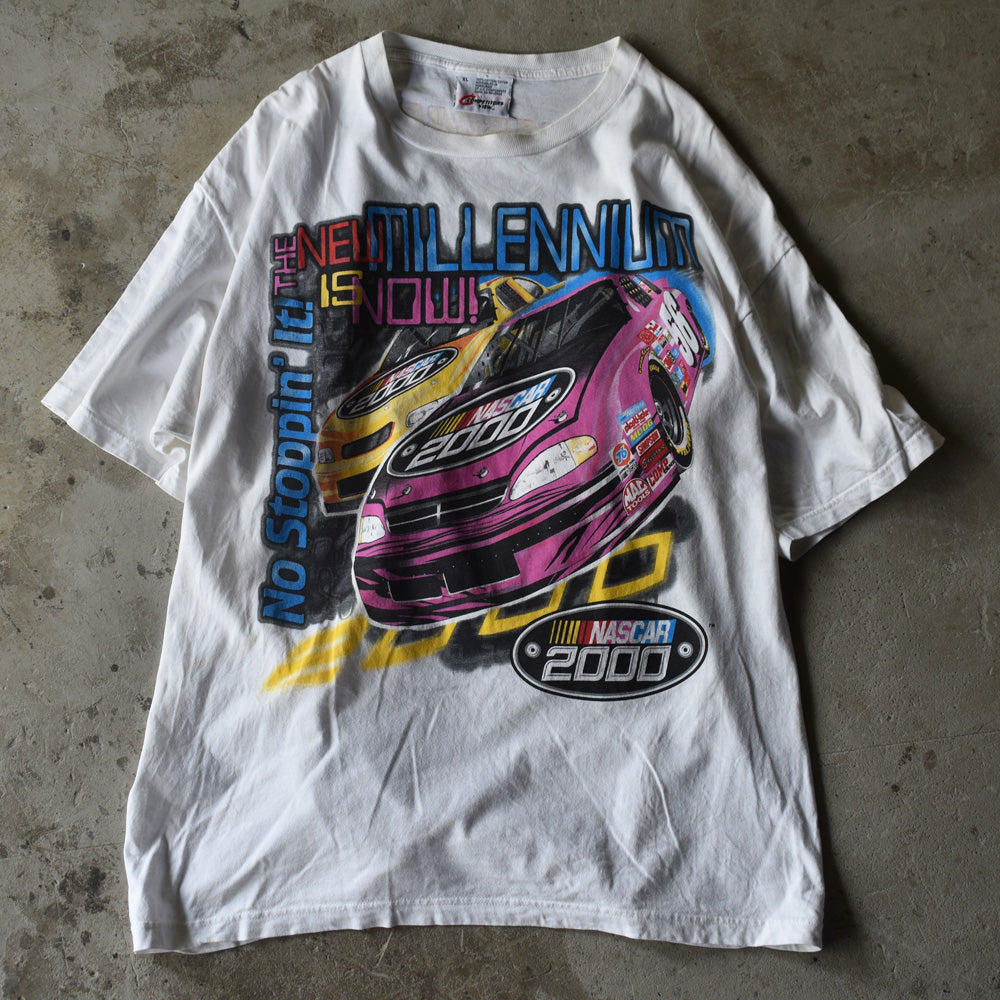 Y2K “NASCAR 2000” 両面プリント レーシングTシャツ USA製 220719