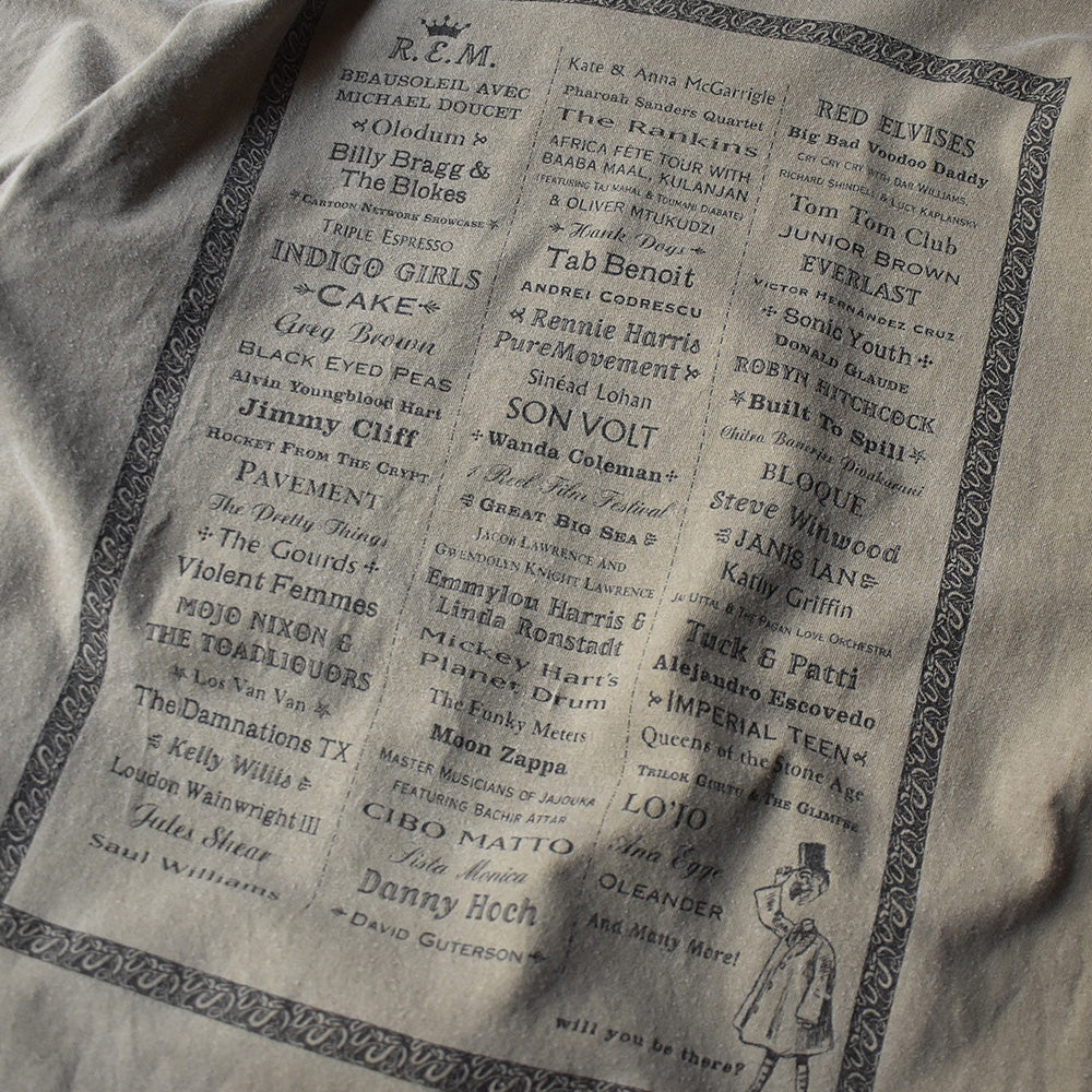 90's Bumbershoot Festival "R.E,M./Sonic Youth "Tシャツ 220725H