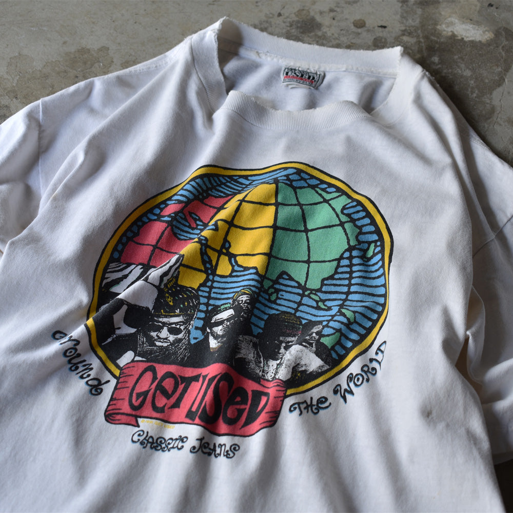 90's GET USED CLASSIC JEANS BY ELIE “World” Tee USA製 220809 ...