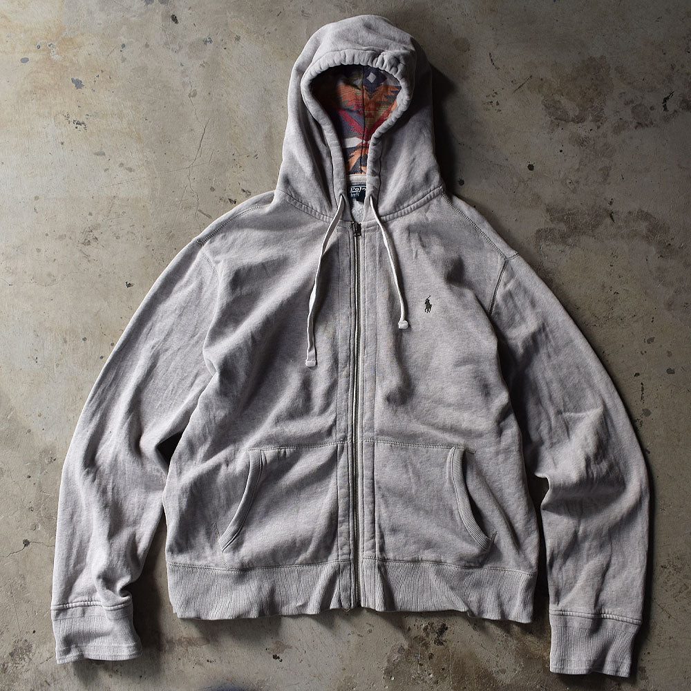 90's Polo Ralph Lauren/ポロ ラルフローレン トライバル柄 フルジップパーカー 230221