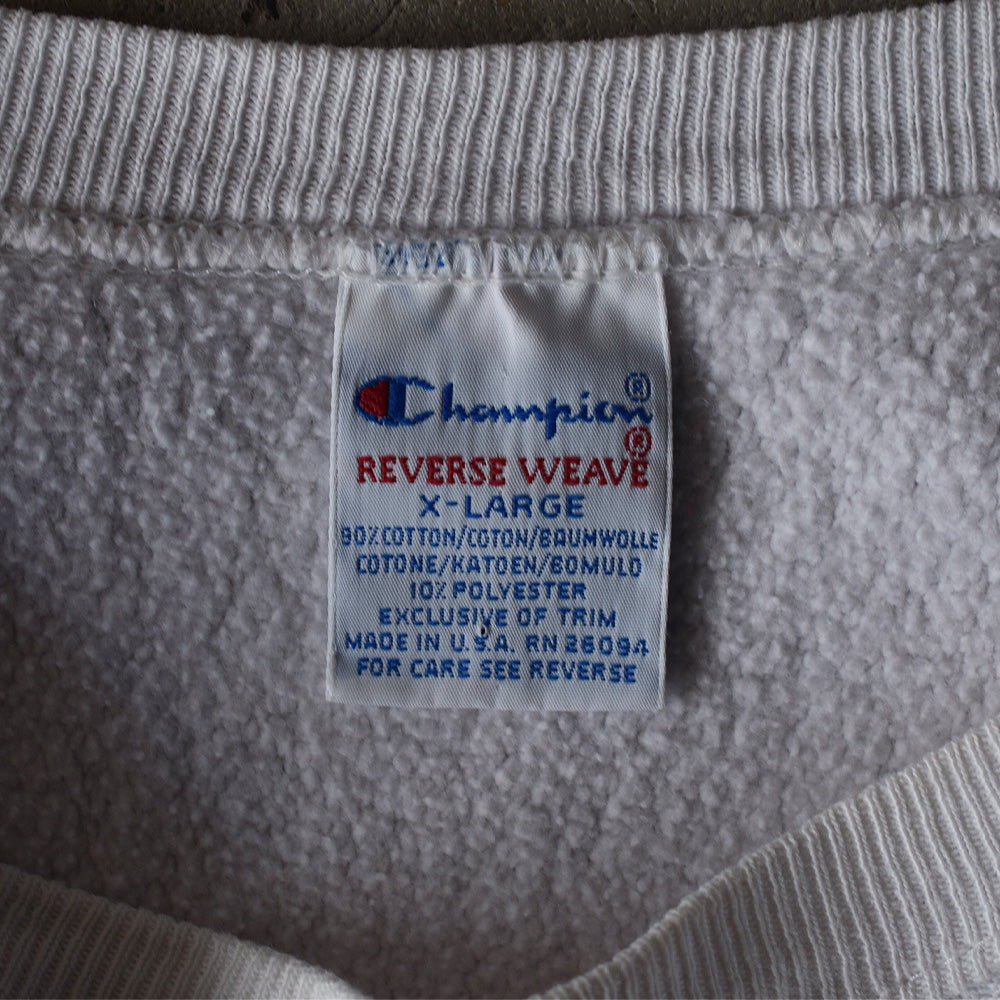 90's Champion/チャンピオン “ARIS ISOTONER” ホワイト! RWスウェット USA製 220802