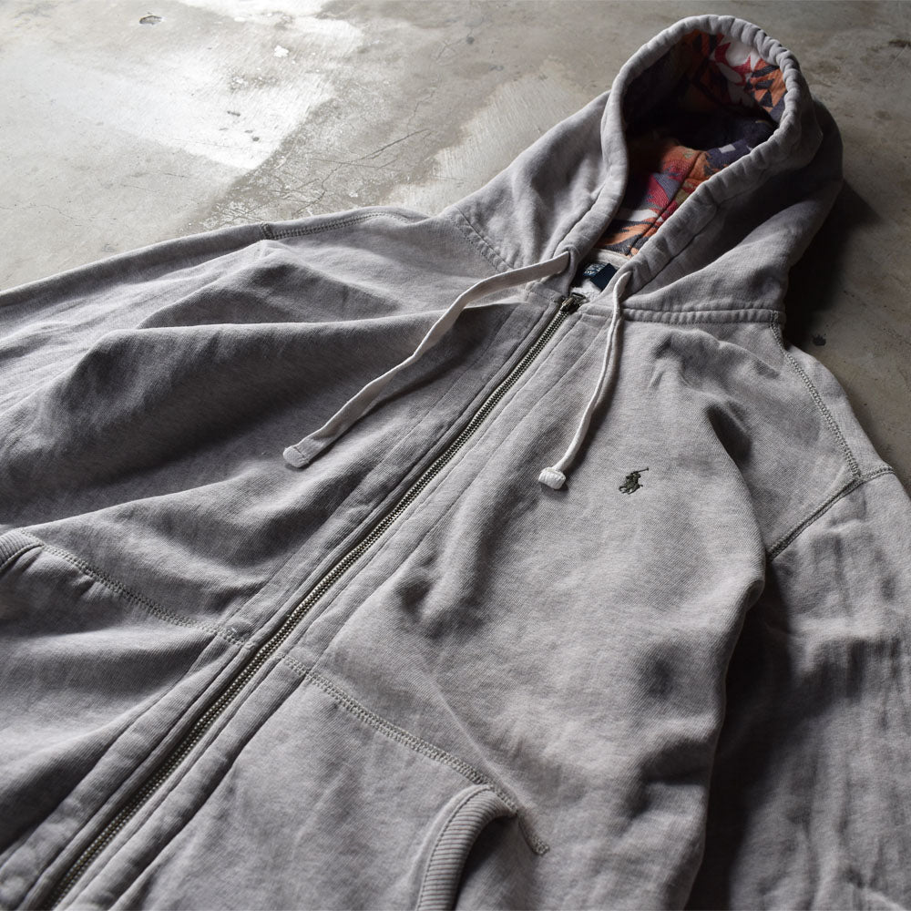 90's Polo Ralph Lauren/ポロ ラルフローレン トライバル柄 フルジップパーカー 230221