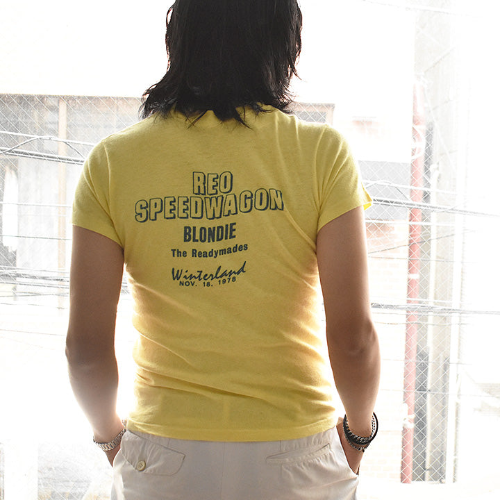 70's REO Speedwagon × Blondie "1978 Winterland Live" ロック Tシャツ USA製