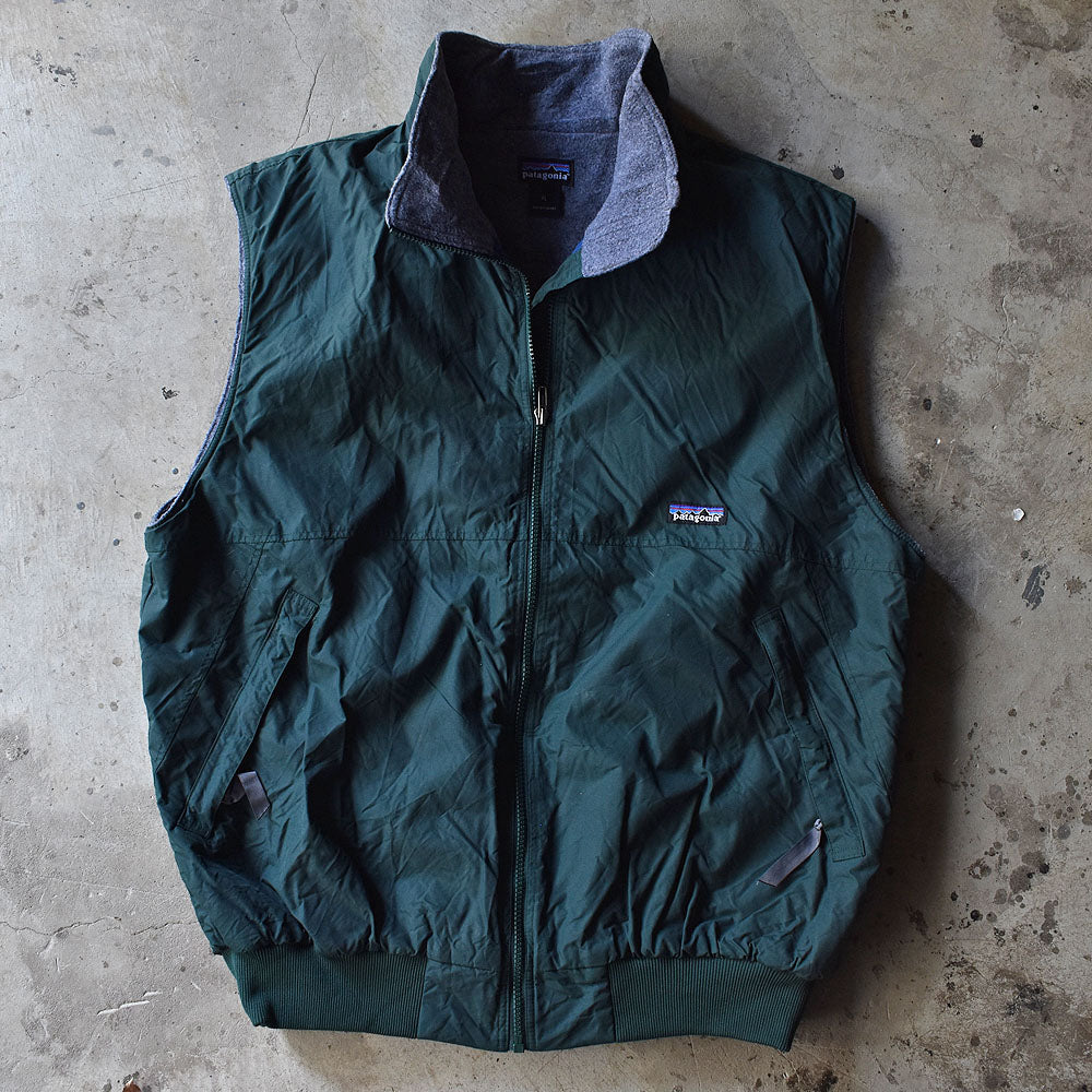 90's　patagonia/パタゴニア フリース シェルドシンチラベスト 　230227