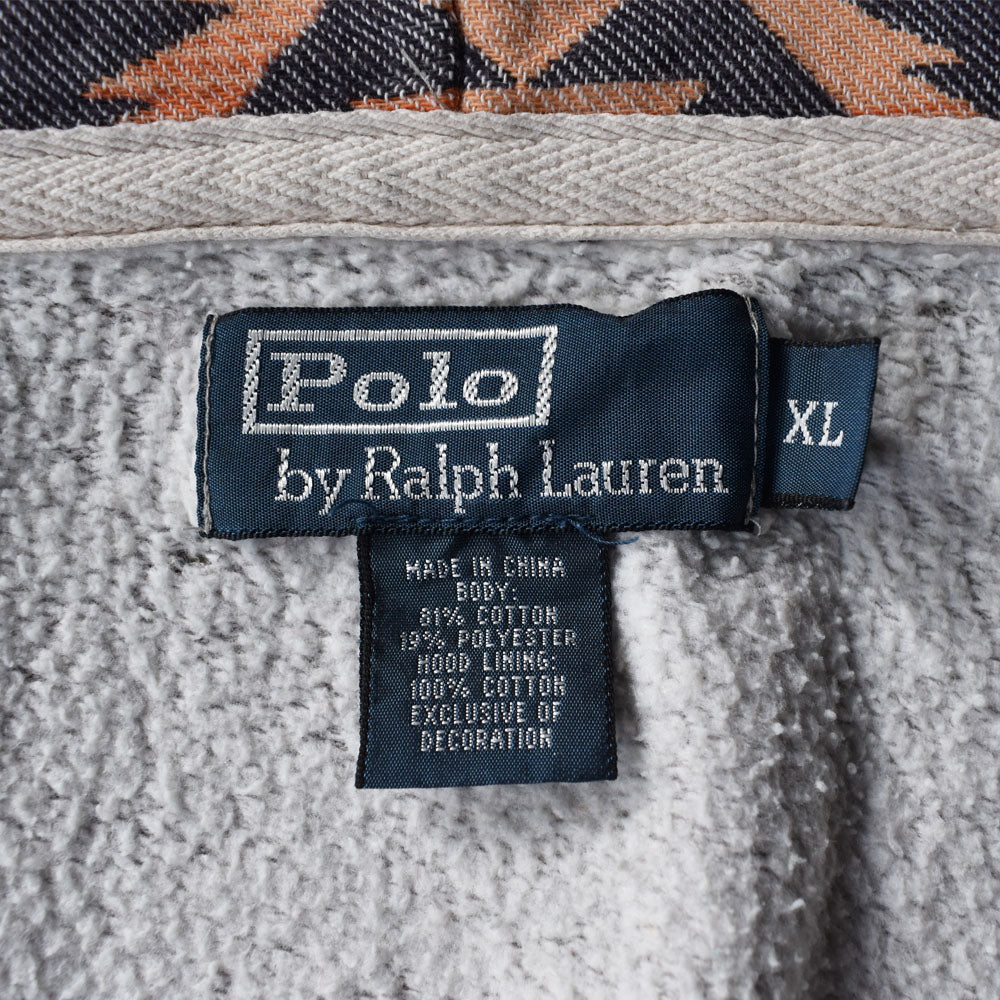 90's Polo Ralph Lauren/ポロ ラルフローレン トライバル柄 フルジップパーカー 230221
