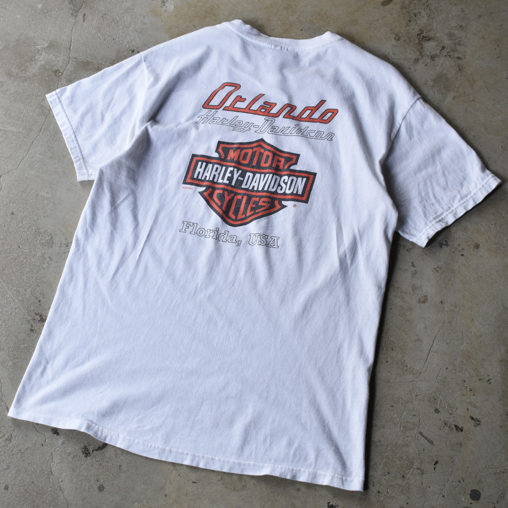 Y2K Harley Davidson 両面プリント ロゴ Tシャツ USA製 220807