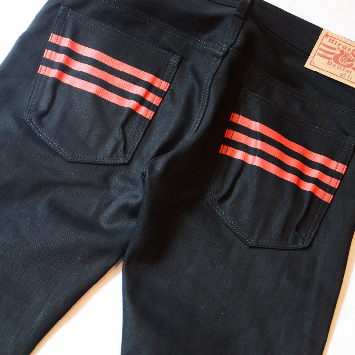 Hiroshima Denim スリムストレート 黒