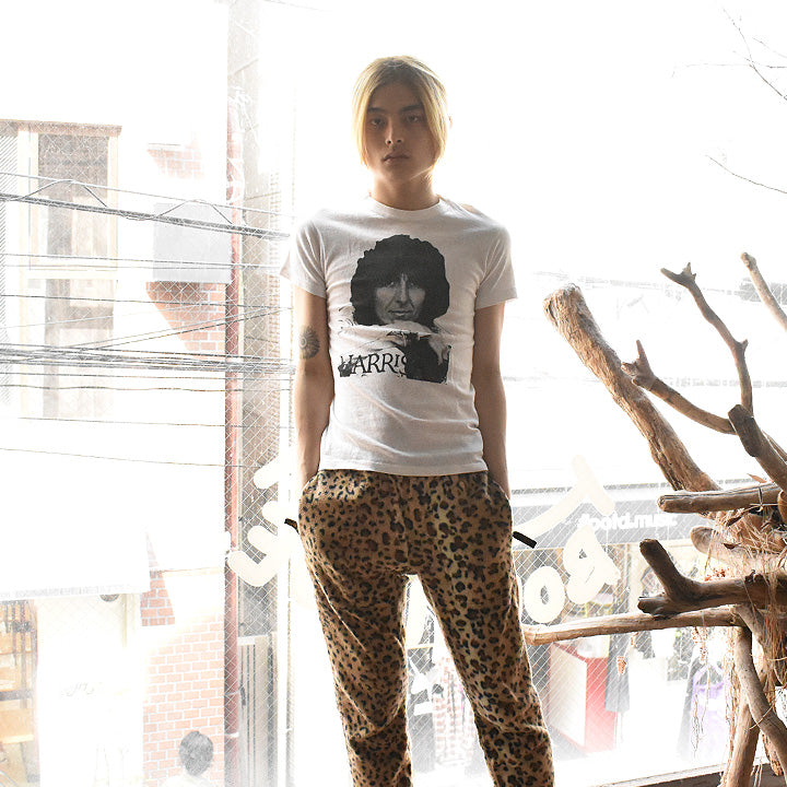 70's George Harrison / The Beatles 染み込みプリント フォト ロック Tシャツ