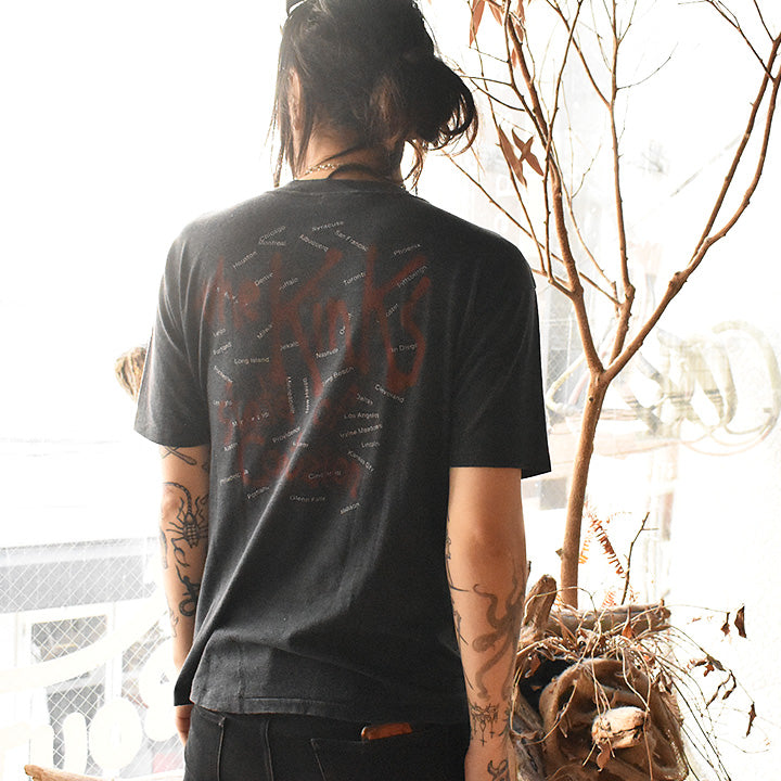 80's The Kinks "Come Dancing / State of Confusion" USツアー ロック Tシャツ USA製