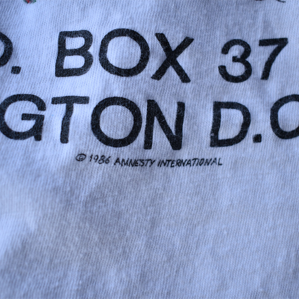 90's AMNESTY INTERNATIONAL “A CONSPIRACY OF HOPE”音楽フェス Tシャツ USA製 220819H