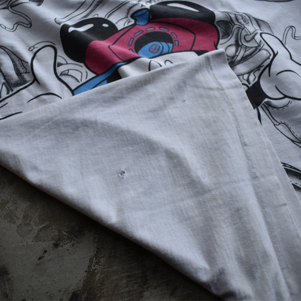 90's Disney/ディズニー AOP! "mickey" Tee USA製 220828