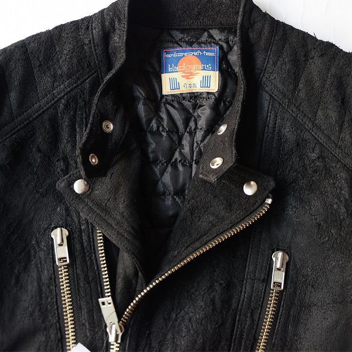 blackmeans WEATHERDベーシックライン パット付き スエードライダースJKT