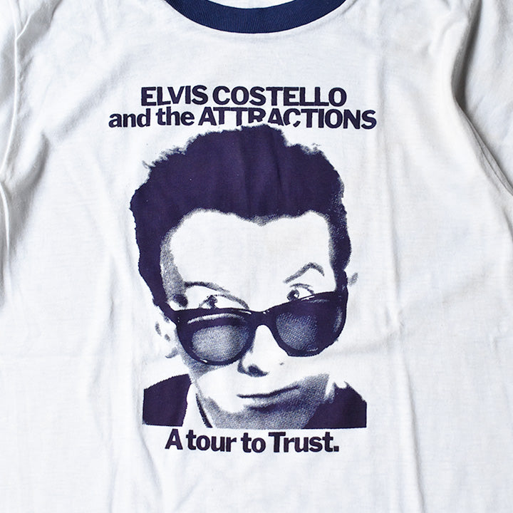 80's　ELVIS COSTELLO and the ATTRACTIONS/エルヴィス・コステロ&ジ・アトラクションズ　"Trust" ツアーTシャツ　