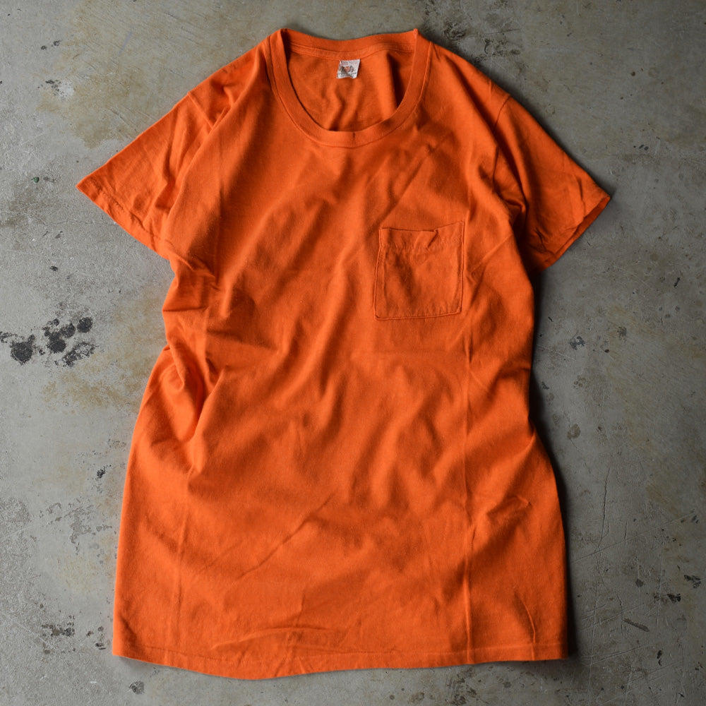 70's Fruit of the Loom 無地 ポケット Tシャツ USA製 220822H