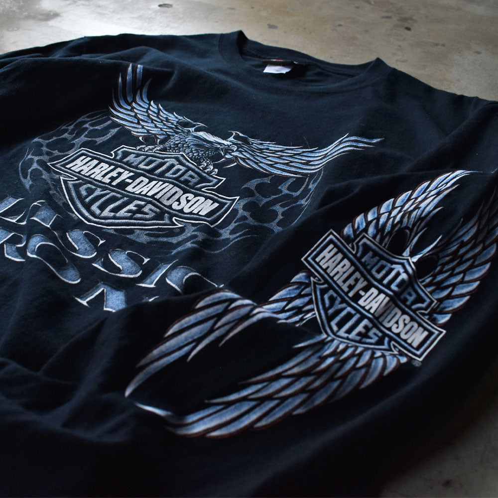 Y2K Harley-Davidson/ハーレー・ダビッドソン 袖プリント L/S Tシャツ 230416