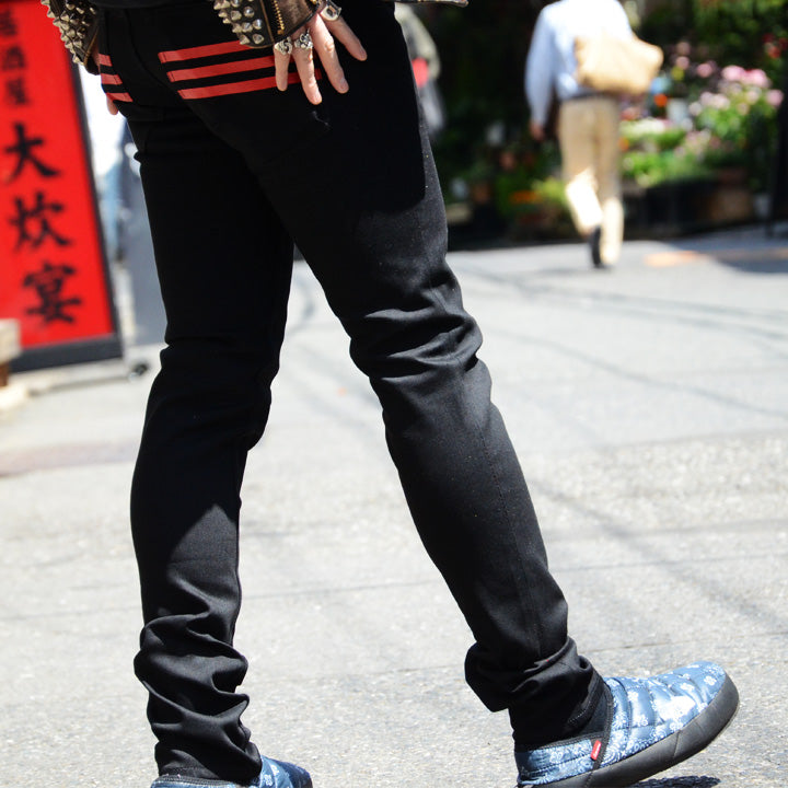 Hiroshima Denim メンズ スリム ブラック