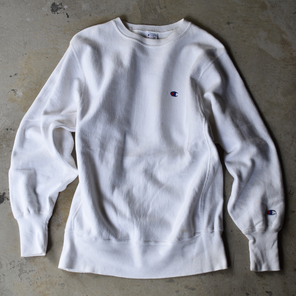 90’s Champion 無地 ホワイト! RWスウェット USA製 220807