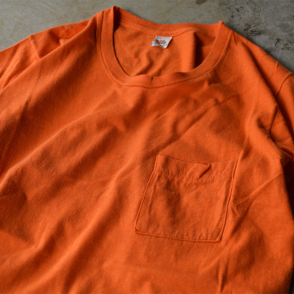 70's Fruit of the Loom 無地 ポケット Tシャツ USA製 220822H