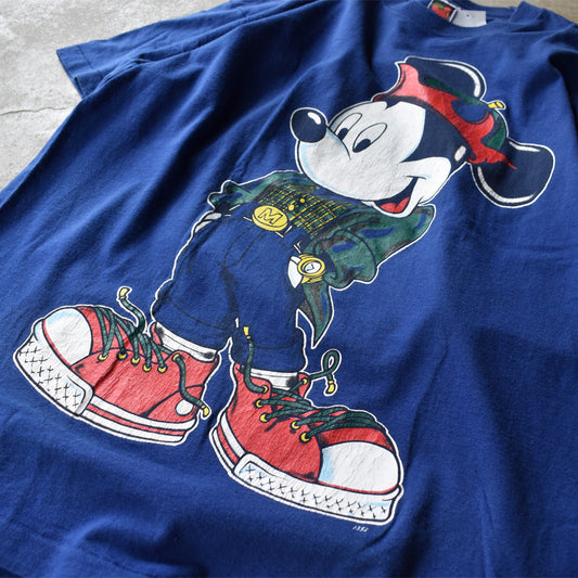 90’s　Disney/ディズニー ”Mickey” Tee　USA製　220609