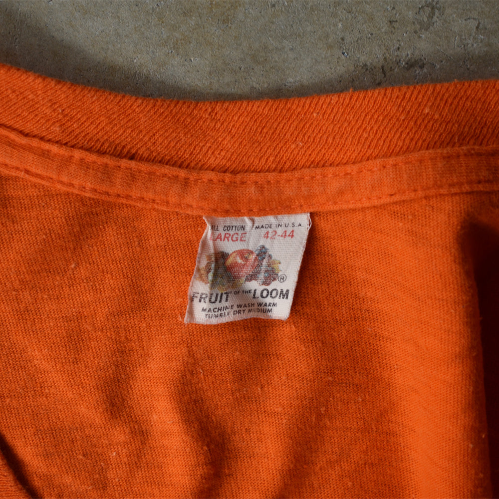 70's Fruit of the Loom 無地 ポケット Tシャツ USA製 220822H