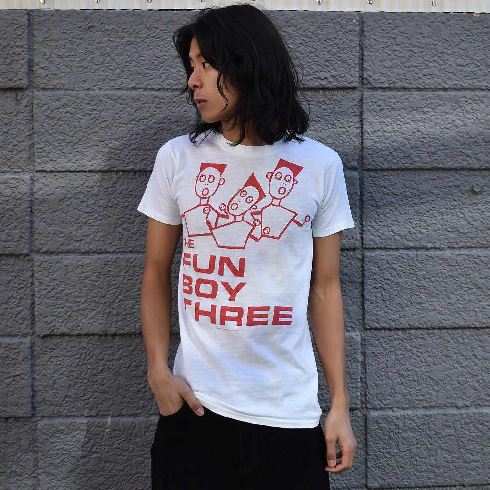 80's Fun Boy Three "The Fun Boy Three" ロック Tシャツ 写真集"Couleurshirt"掲載 230108H