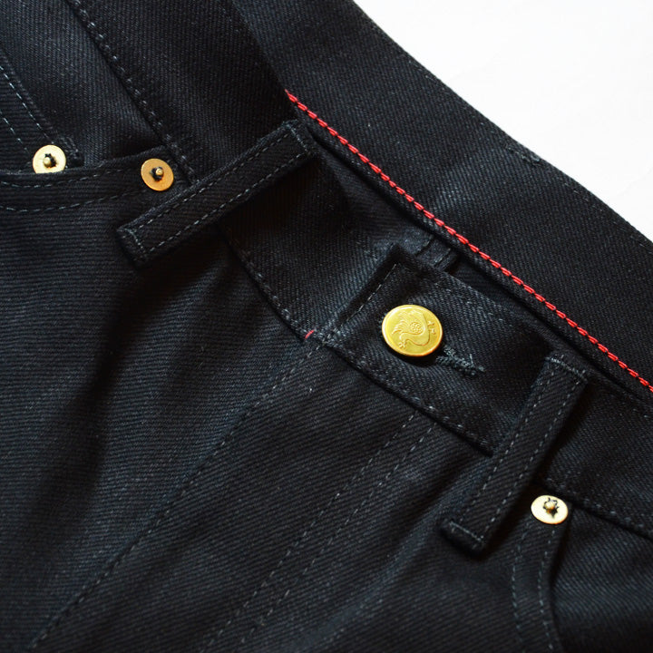Hiroshima Denim スリムストレート 黒