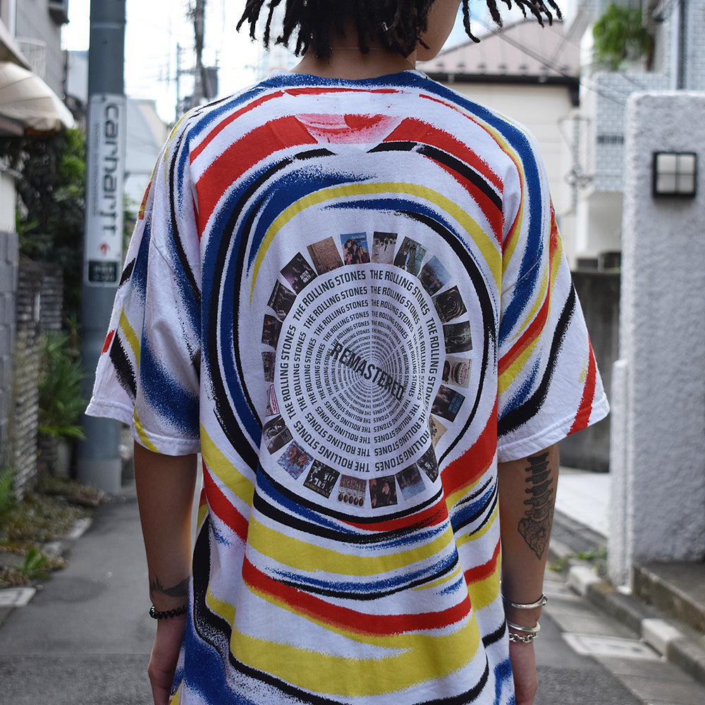 Y2K The Rolling Stones "Remastered Series" circle AOP! Tee 220908H