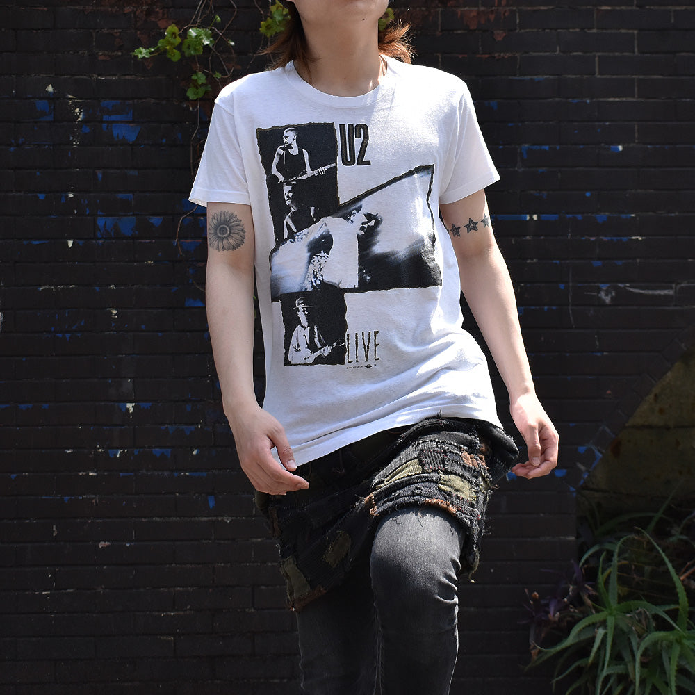 80's U2 "THE JOSHUA TREE" Tour Tee 230421H