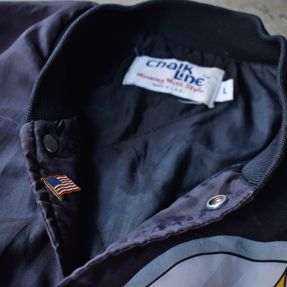80's Chalk Line “NFL Pittsburgh Steelers” ナイロン アワードジャケット USA製 230401