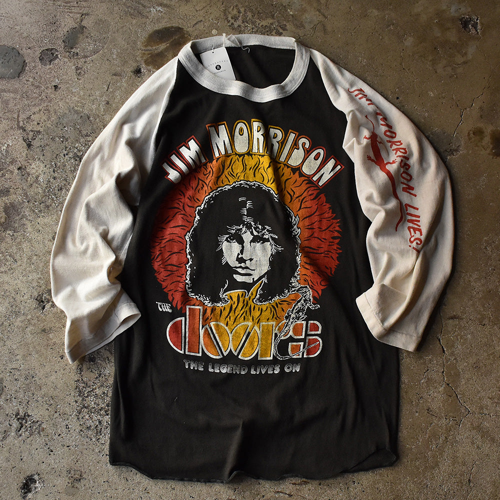 80's　The Doors/ドアーズ　"Jim Morrison/ジム・モリソン"  Raglan sleeve Tee　230330H