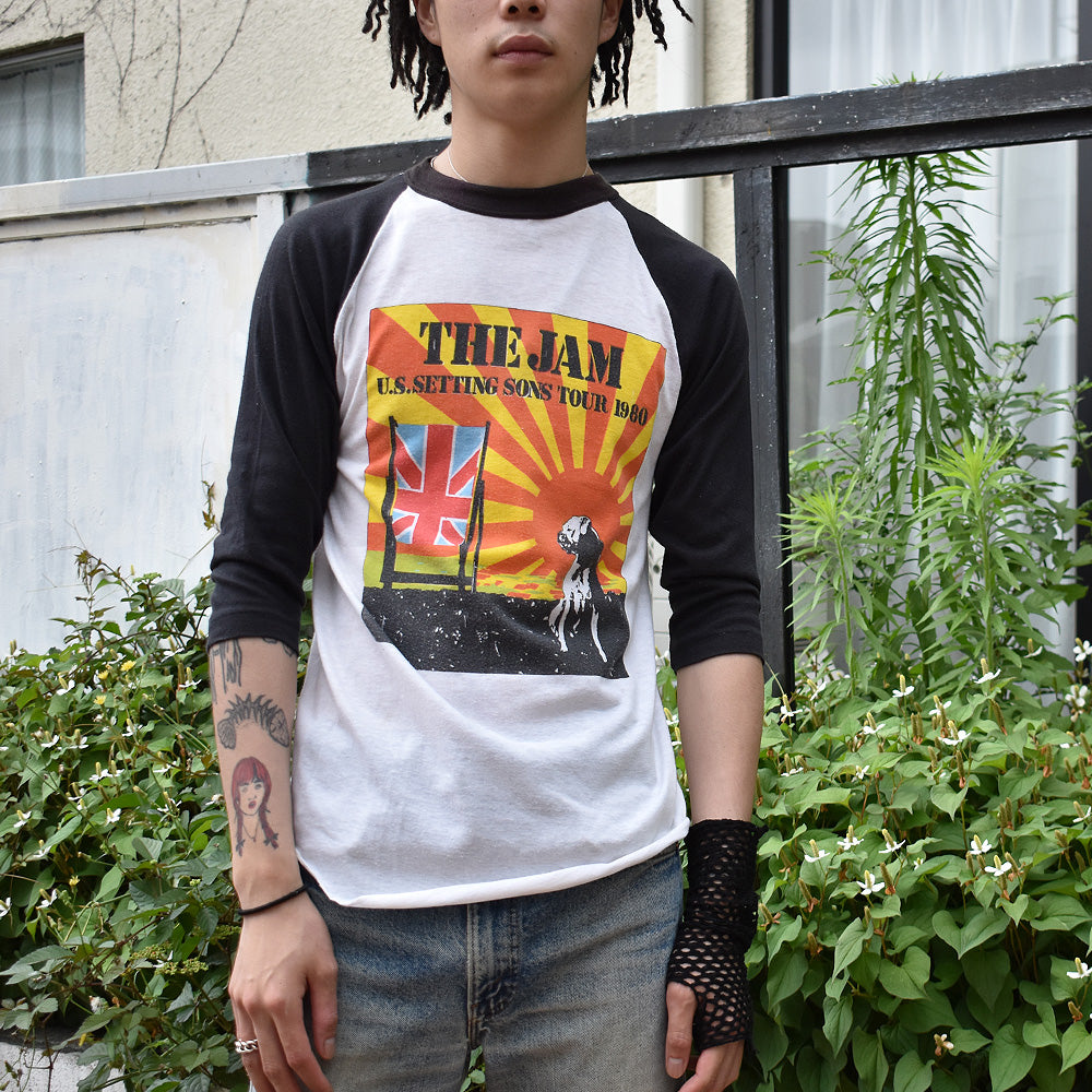 80's The Jam / FIFTH COLUMN "SETTING SONS" ラグラン ロック Tシャツ 220610H