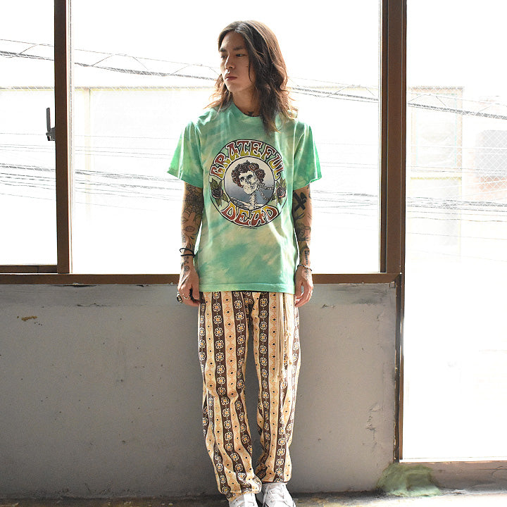 80's Grateful Dead "Skull & Roses" タイダイ ロック Tシャツ